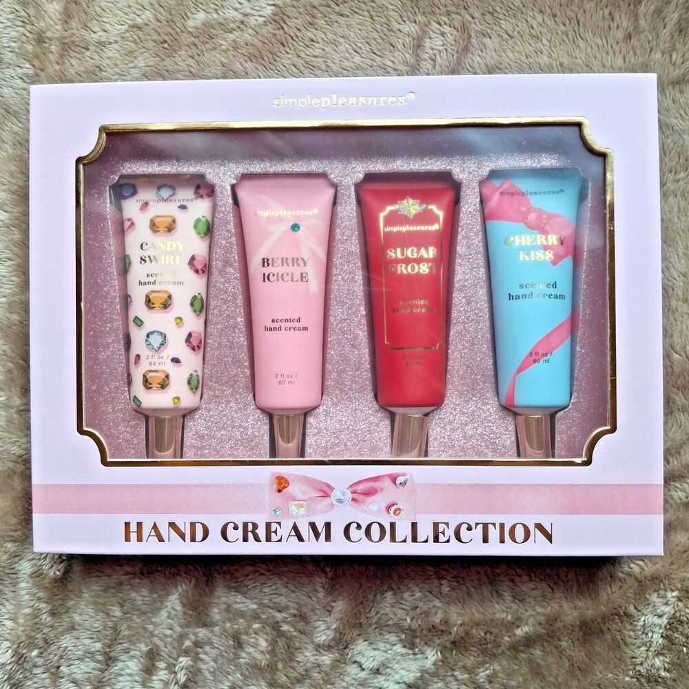 SimplePleasures Hand Cream Collection - Gift Set - Vanilla, Cherry, Berry, Candy